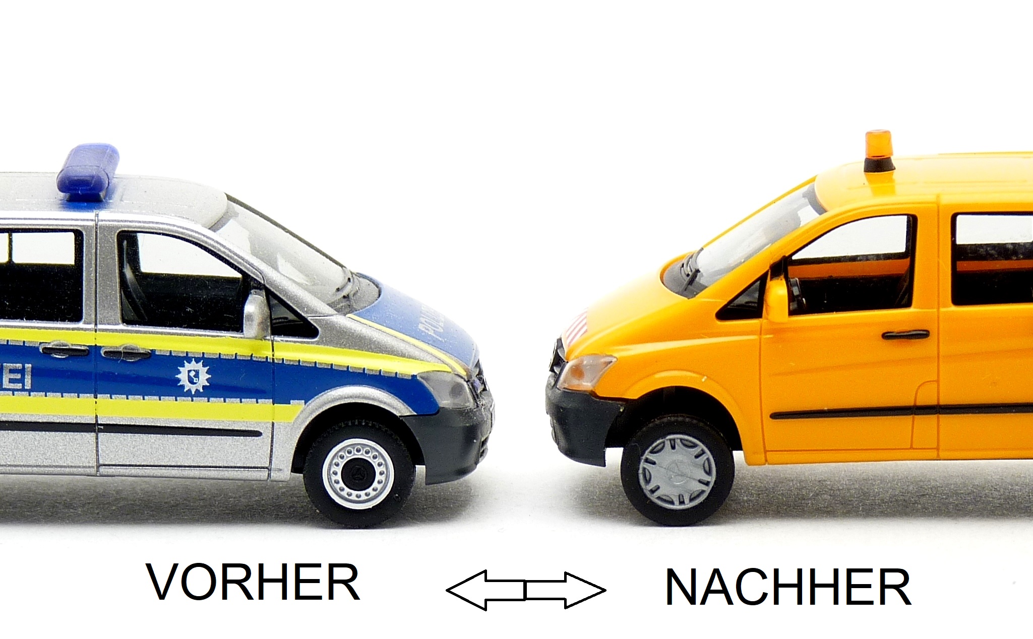 Bodenplatte mit Höherlegung passend für Herpa MB Vito W639 Facelift