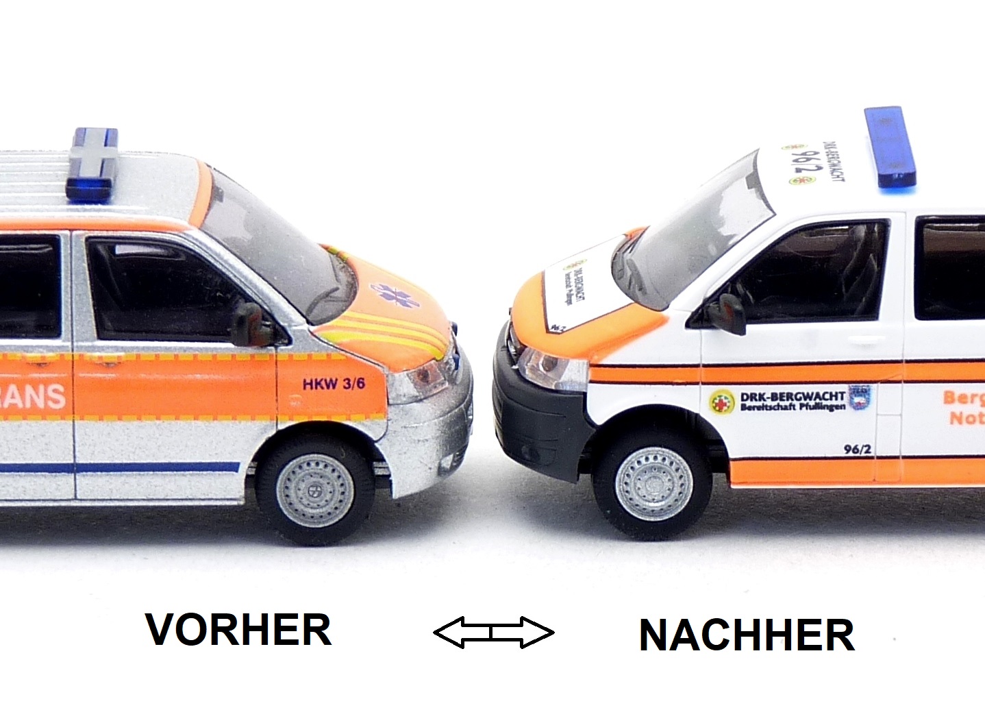 Bodenplatte mit Höherlegung passend fü Rietze VW T5 LR