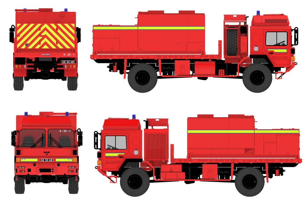 MAN HX 60 4x4 W-TLF 5000 Fire & Rescue Sennelager - BAUSATZ