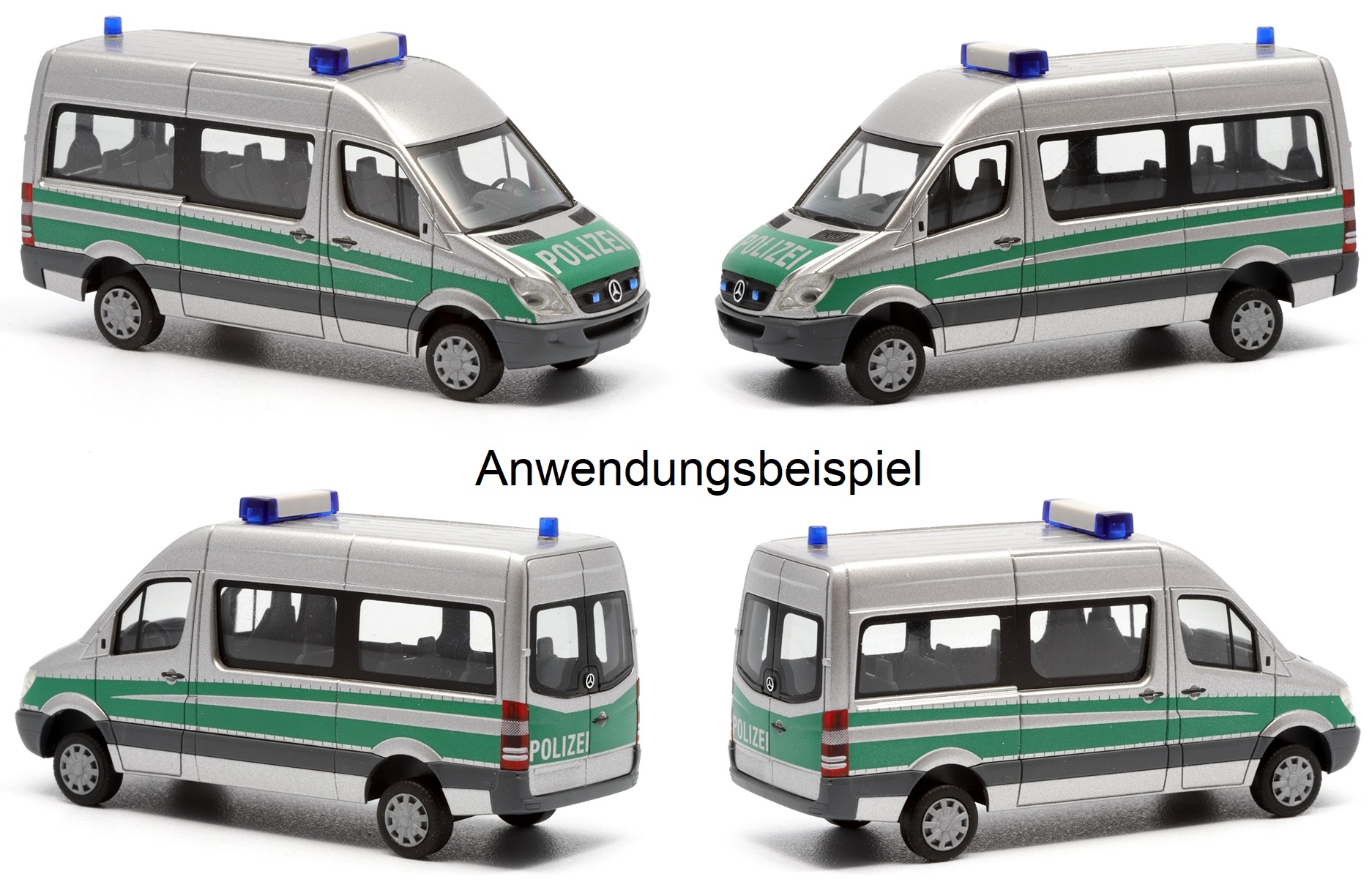 Bodenplatte mit Höherlegung passend für Herpa MB Sprinter 06 und 13
