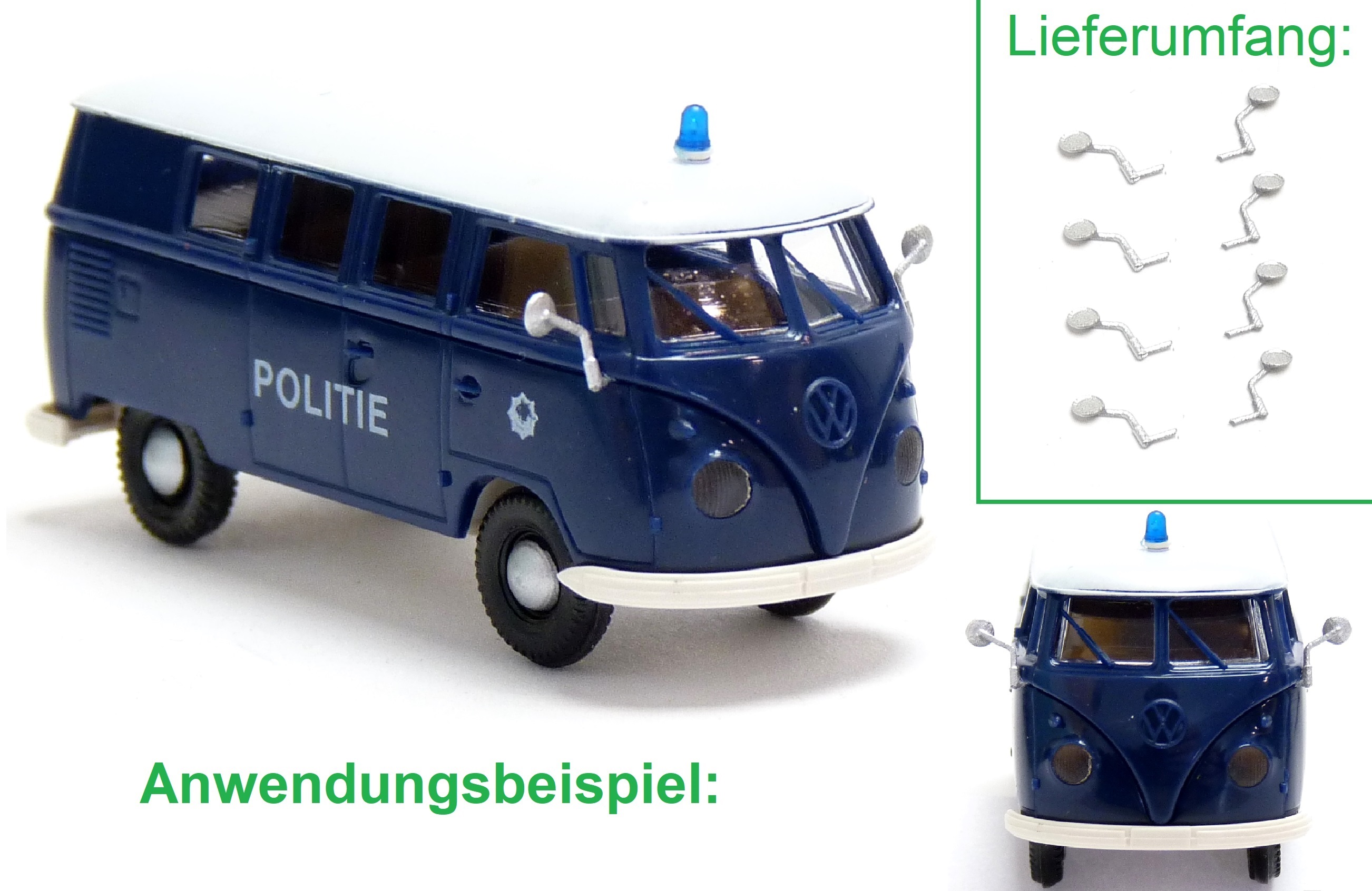 8x Außenspiegel für VW T1 Modelle