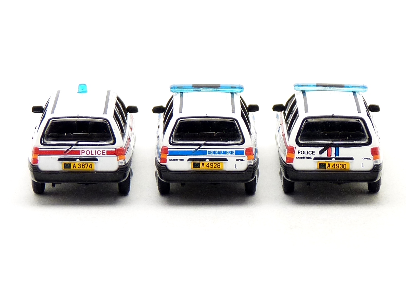 PCX87 Opel Kadett E Caravan Police Luxemburg - 3er SET