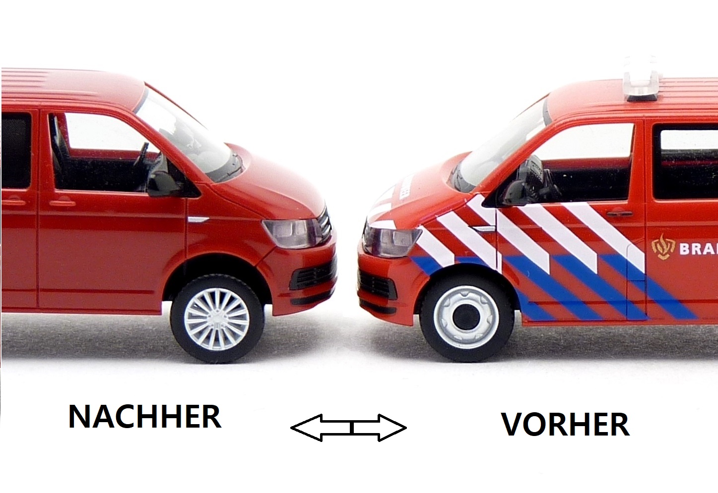 Bodenplatte mit Höherlegung passend fü Herpa VW T6 und T6.1 ohne Stoßstange