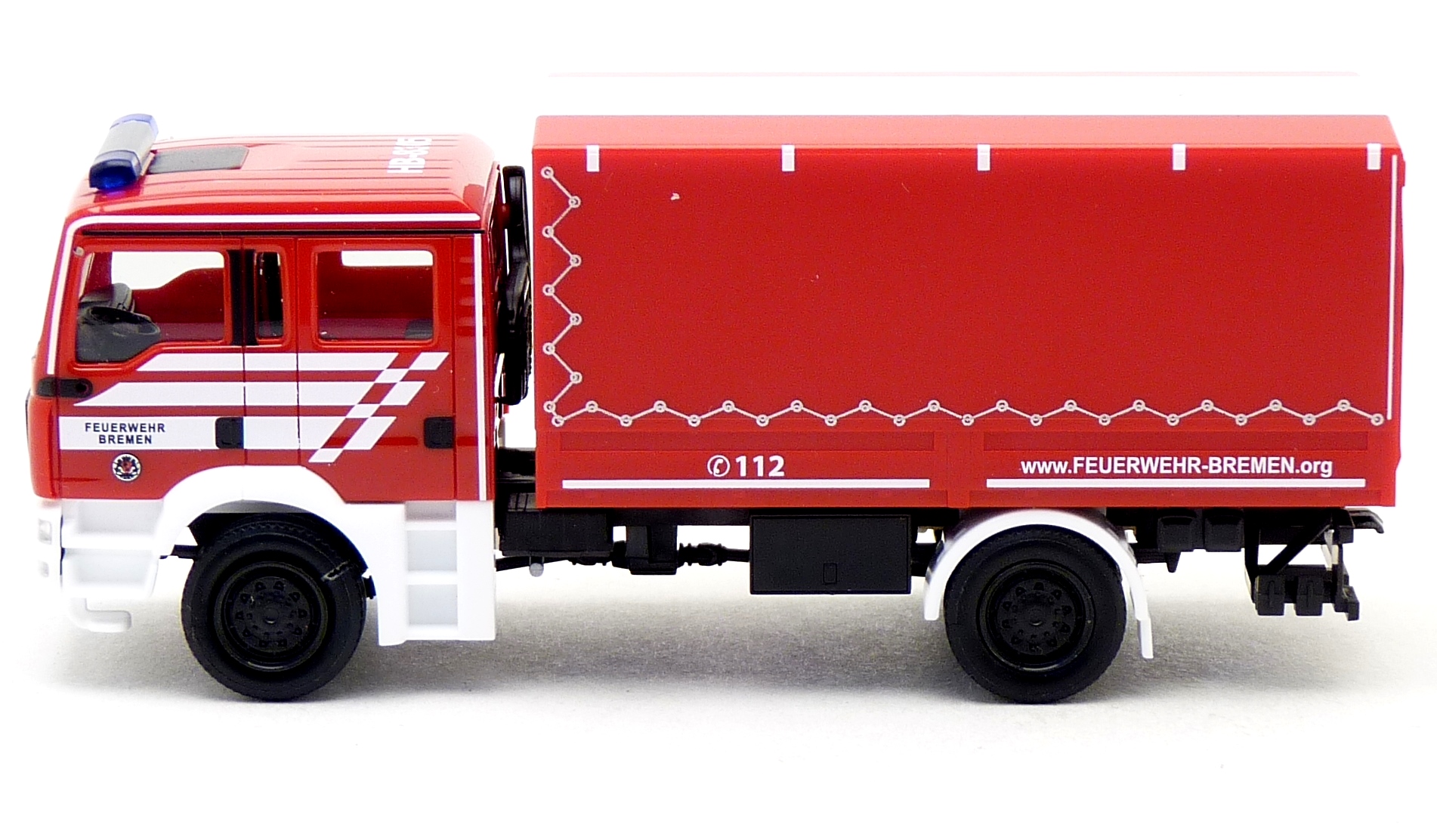Herpa 098847 MAN TGM GW Dekon Feuerwehr Bremen