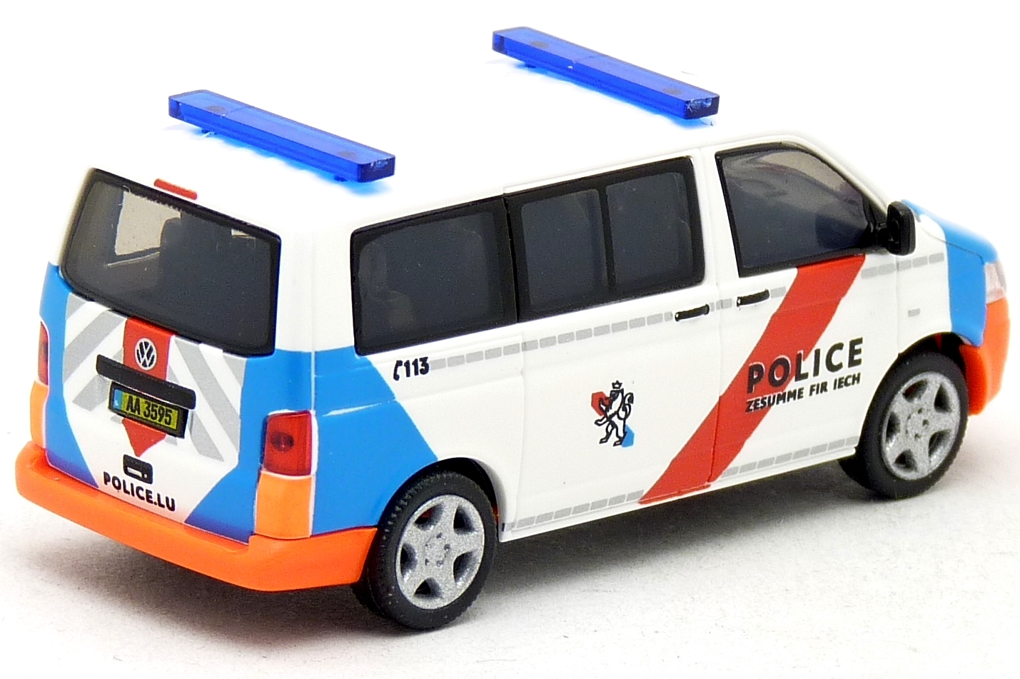 Rietze VW T5 GP - POLICE Luxemburg Autobahnpolizei