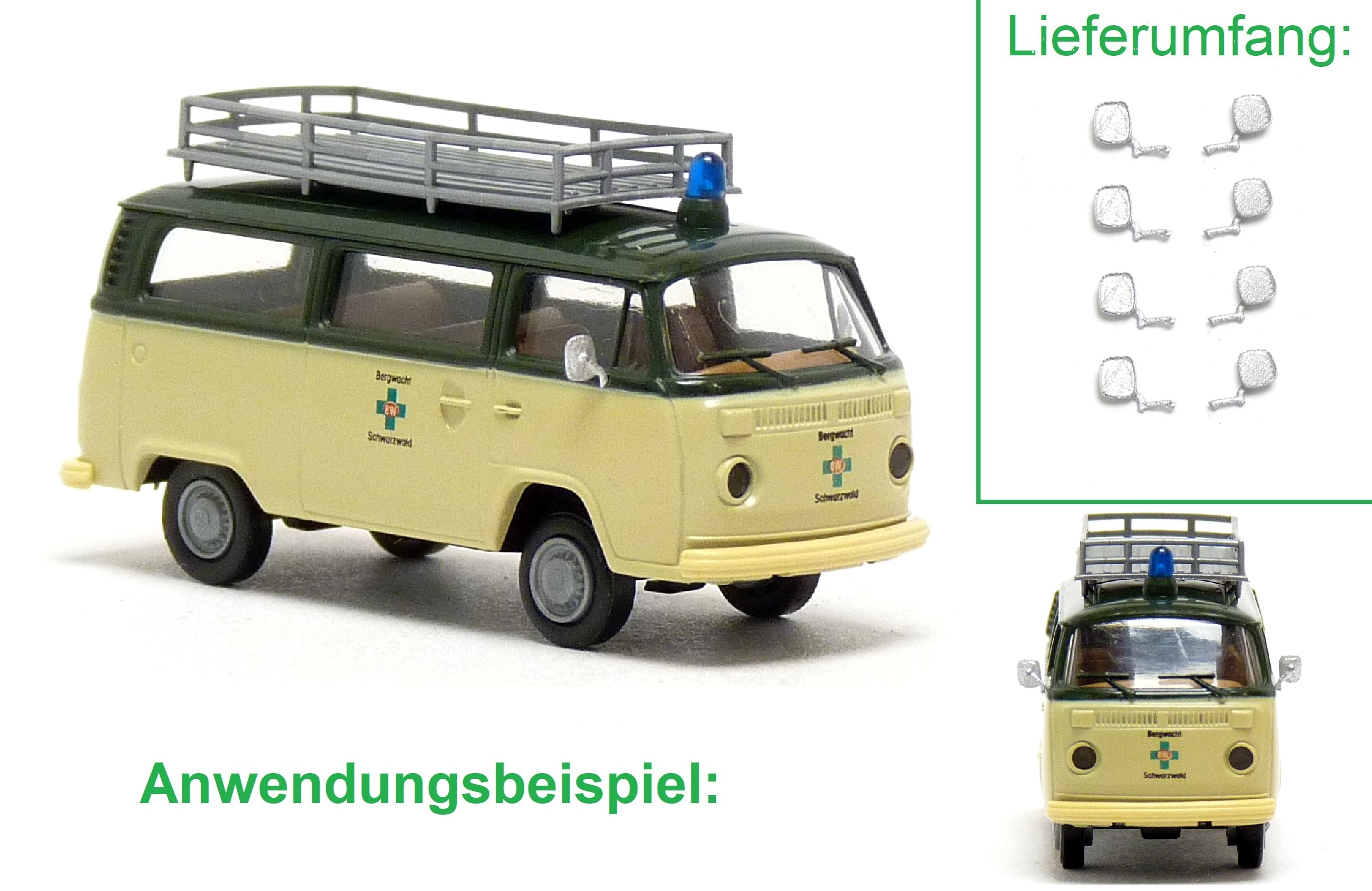 8x Außenspiegel für VW T2 Modelle