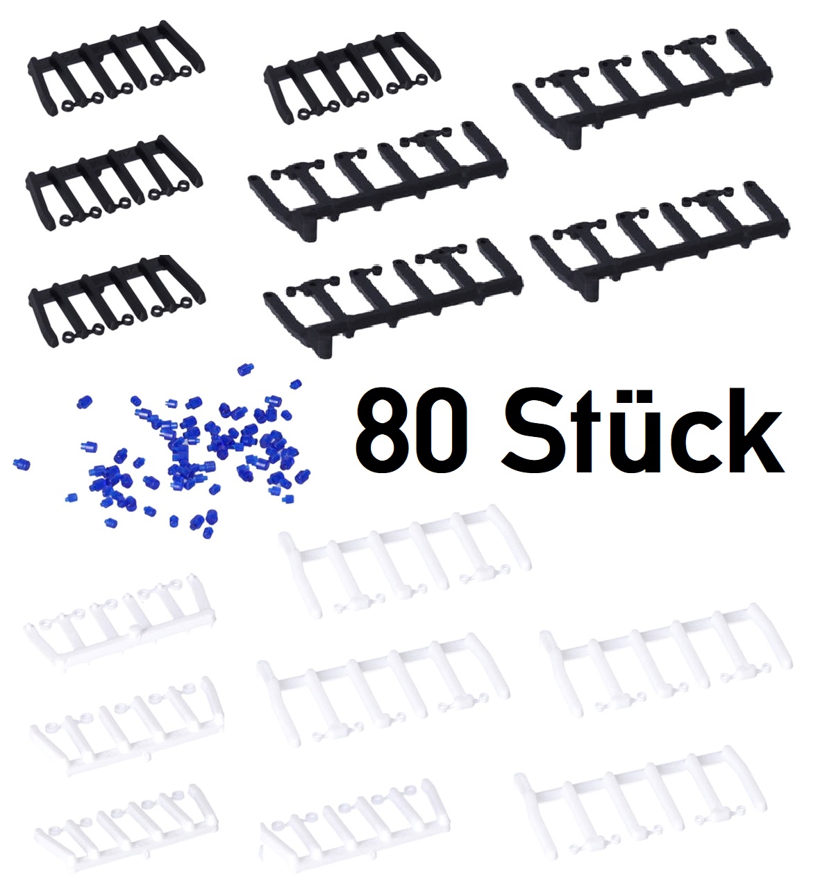 80 Stück Sockel Blaulichter