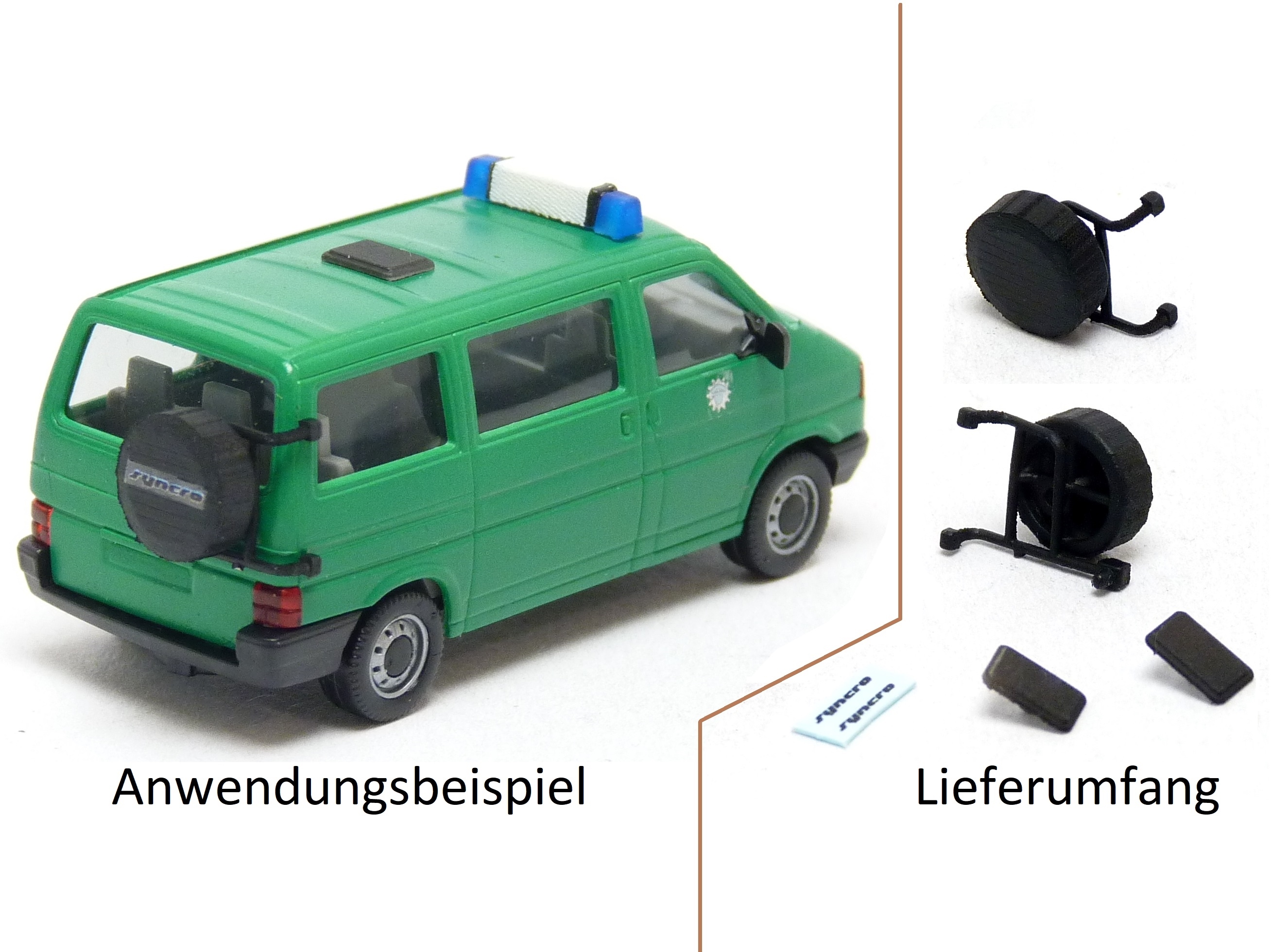 Snycro Ersatzrad und Dachluke für VW T4 Bus