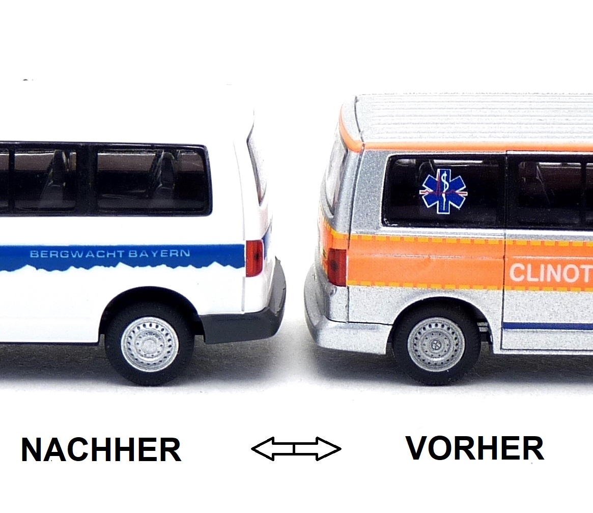 Bodenplatte mit Höherlegung passend fü Rietze VW T5 KR