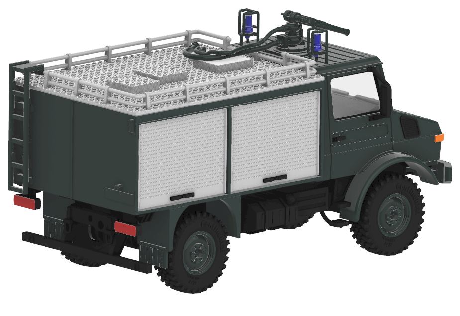 MB Unimog U1300 Ziegler SLF 1200/500P BGS - BAUSATZ