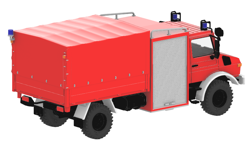 MB Unimog U1550L Lentner SW2000 Bund - BAUSATZ