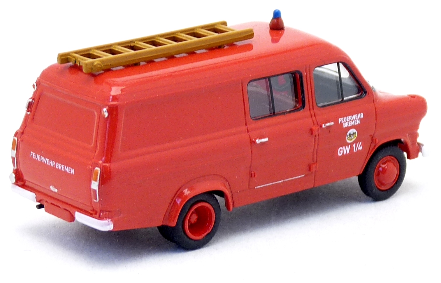 Brekina Ford Transit FT100 GW 1/4 Feuerwehr Bremen FRW 4