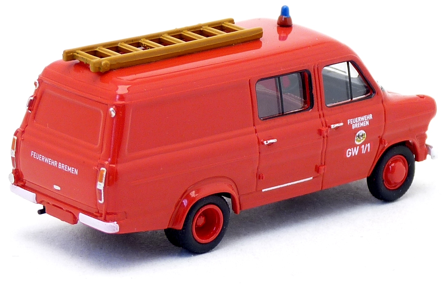 Brekina Ford Transit FT100 GW 1/1 Feuerwehr Bremen FRW 1