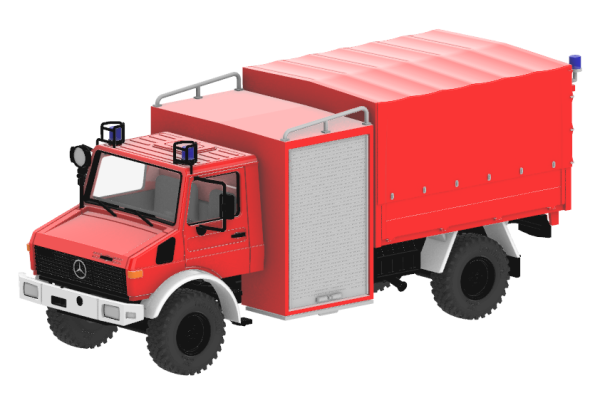 MB Unimog U1550L Lentner SW2000 Bund - BAUSATZ