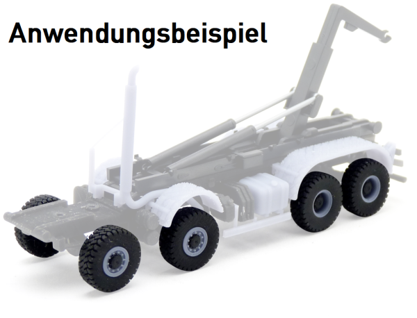 Radsatz 8x8 passend für bspw. MB Arocs WLF