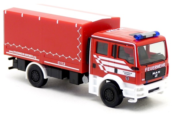 Herpa 098847 MAN TGM GW Dekon Feuerwehr Bremen