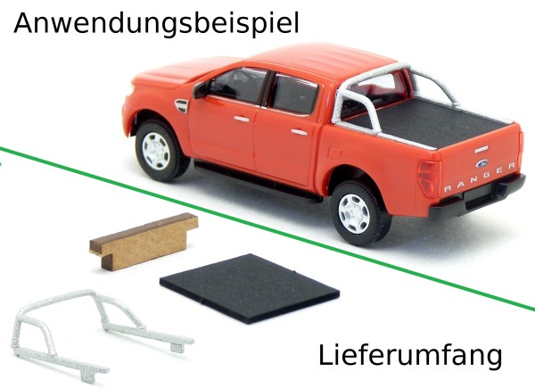 Überrollbügel und Abdeckung passend für Busch Ford Ranger