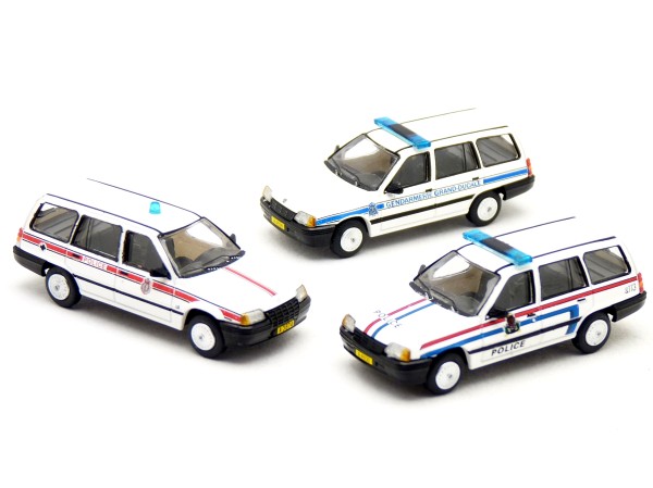 PCX87 Opel Kadett E Caravan Police Luxemburg - 3er SET